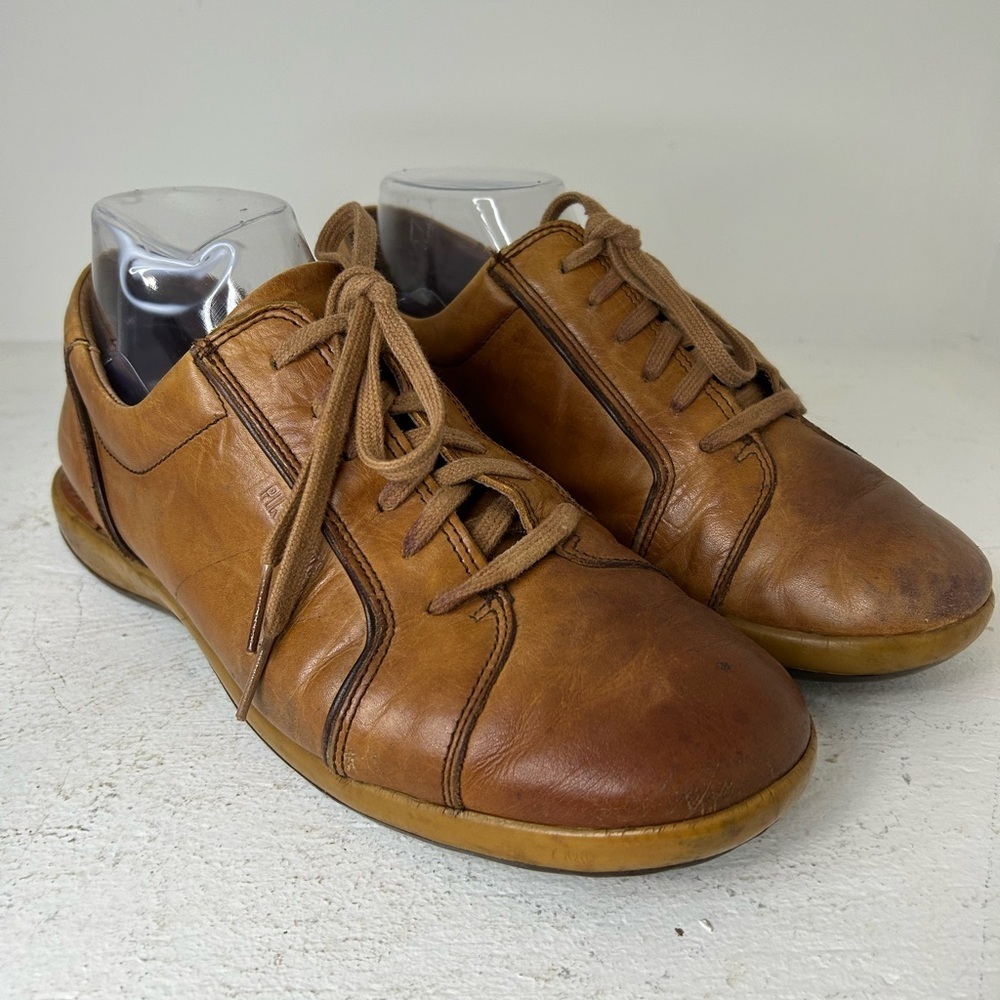PIKOLINOS Tan Leather Loafers